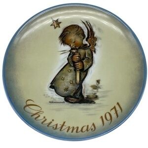 Vintage Christmas Plate Sister Berta Hummel W. Germany 1971